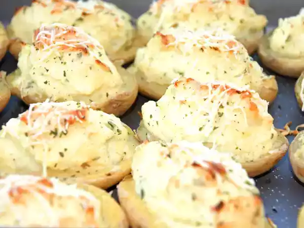 Receita Batatas recheadas com cogumelos