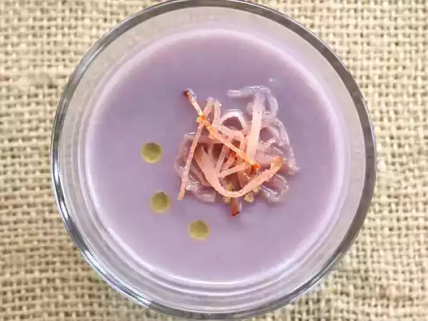Receita Creme de couve roxa