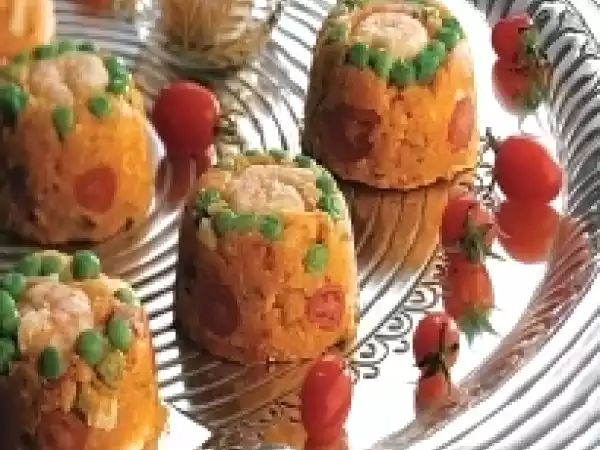 Receita Mini cuscuz de camarão