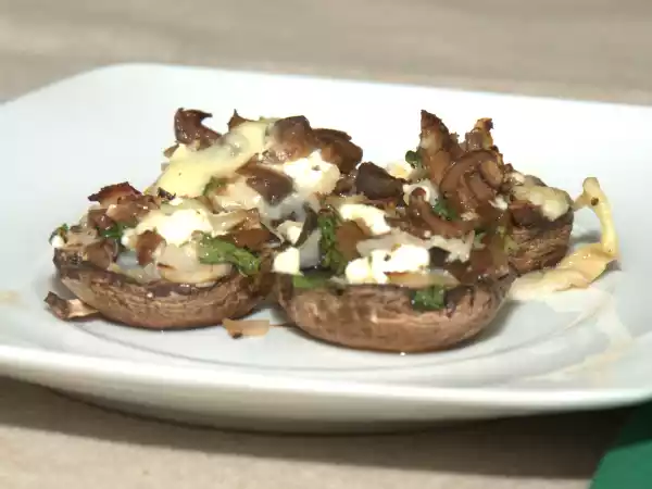 Receita Cogumelos gratinados com feta