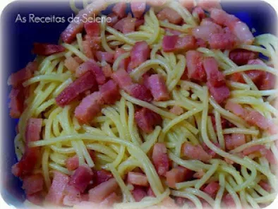 Receita Esparguete com Bacon