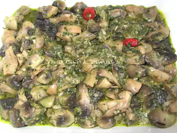 Receita Cogumelos salteados
