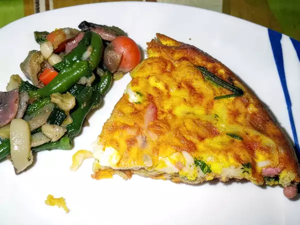 Receita Tortilha de esparguete