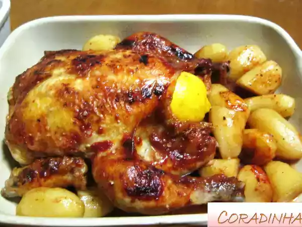 Receita Assado de frango à minha moda:)