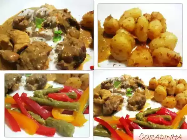 Receita Caril de vitela e côco