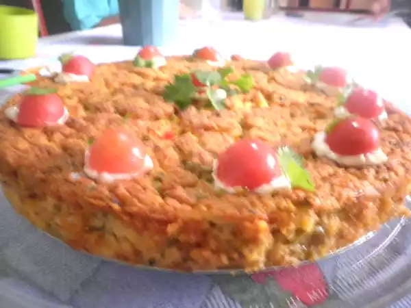 Receita Bolo salgado de canjica