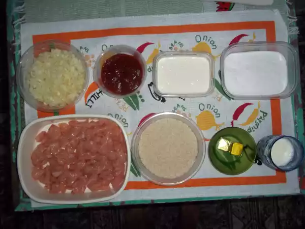 Receita Strogonoff de frango simples.