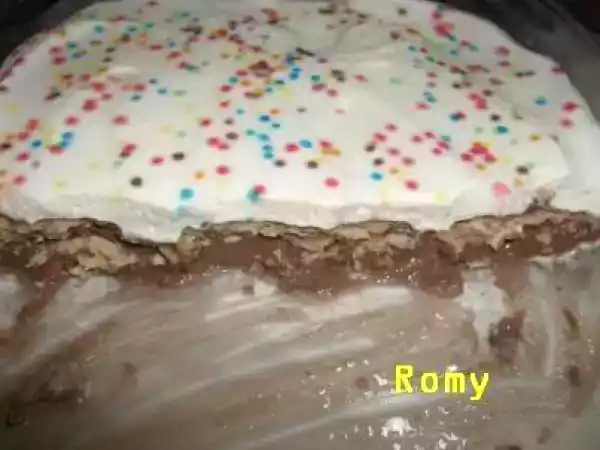 Receita Doce rápido de chocolate e bolacha