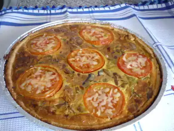 Receita Tarte de legumes com tomate