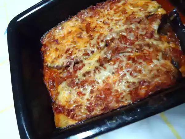 Receita Beringelas à parmegiana