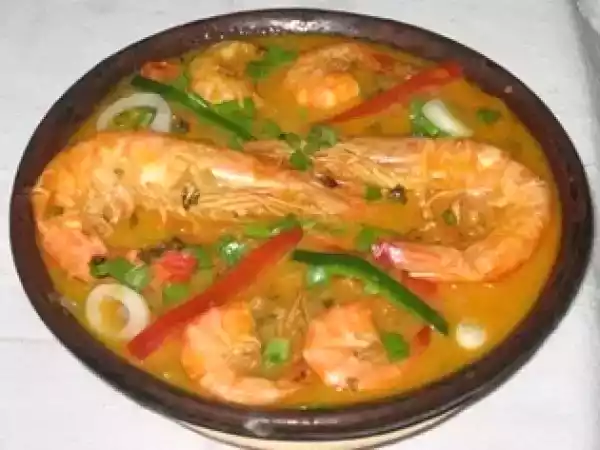 Receita Moqueca de camarão mineira