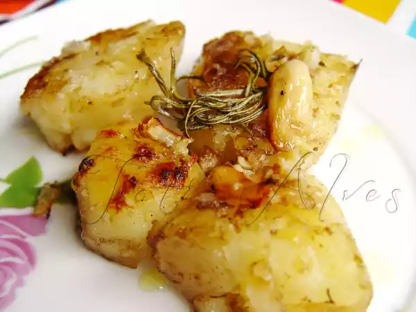 Receita Batatas assadas com alecrim e vinagre balsâmico.