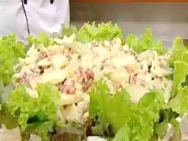 Receita Salada de maçã com folhas verdes