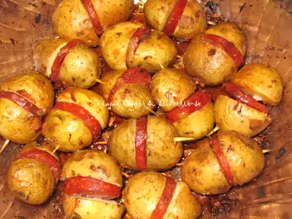 Receita Batatas com chouriço