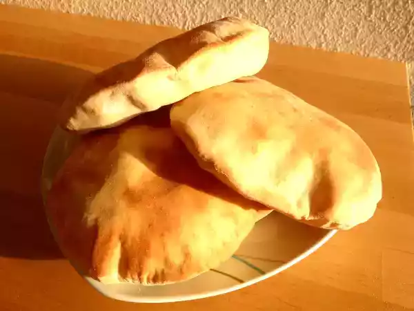 Receita Pão pita / pão sírio