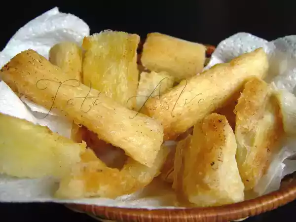 Receita Mandioca assada
