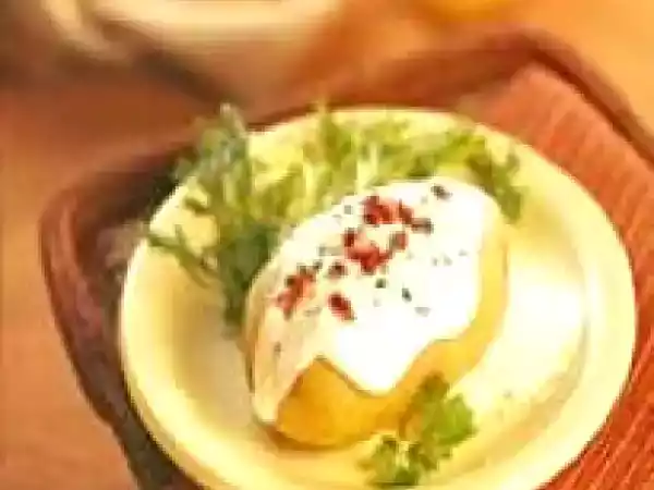 Receita Baked potato com requeijão