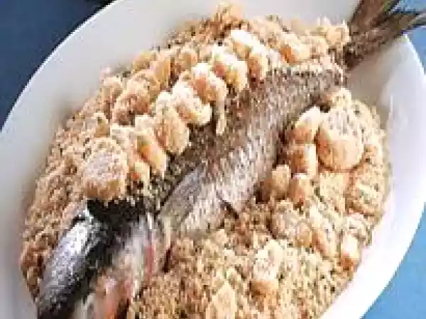Receita Peixe recheado com banana