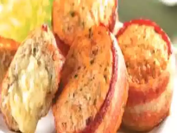 Receita Medalhões de frango recheados