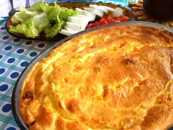 Receita Torta de massa de arroz com 3 recheios