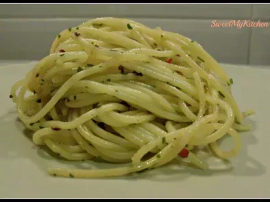 Receita Esparguete com alho - bimby