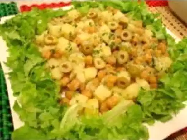 Receita Grão-de-bico com bacalhau