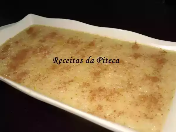 Receita Arroz doce com figos