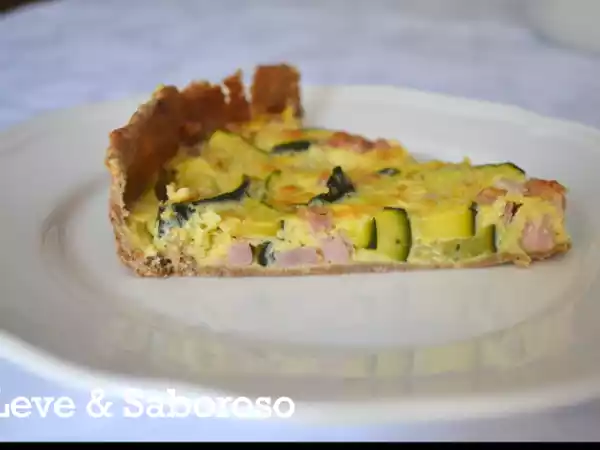 Receita Quiche de curgete e fiambre