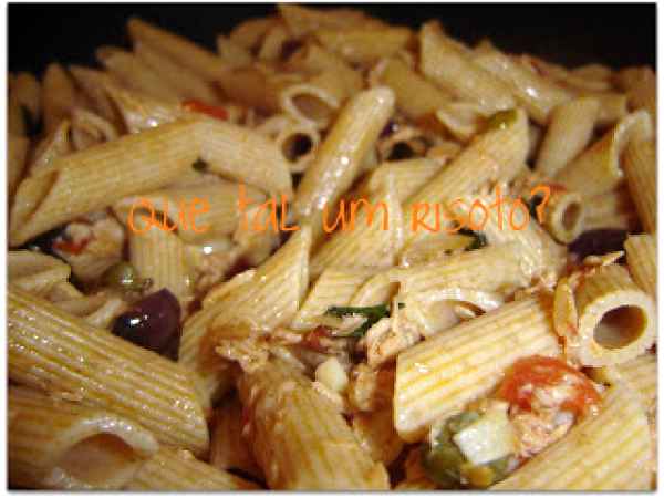 Receita Penne com atum delícia