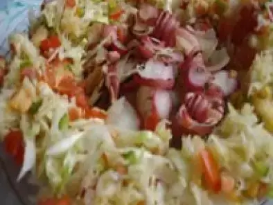 Receita Salada de repolho cozido