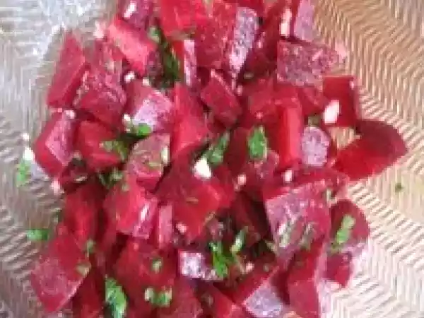 Receita Salada de beterrabas cozidas