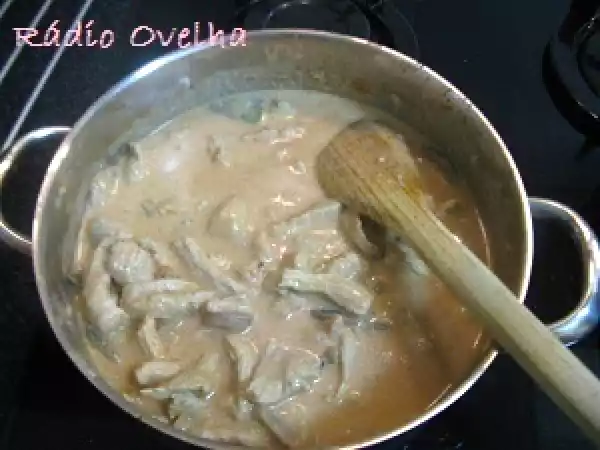Receita Strogonoff de perú