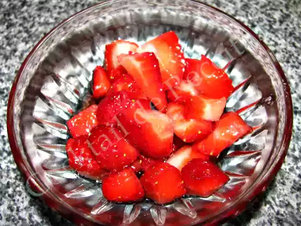 Receita Sobremesa rápida de morangos