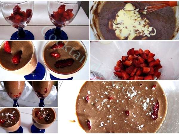 Receita Morangos com creme de chocolate