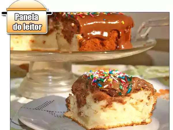 Receita Bolo de iogurte e banana