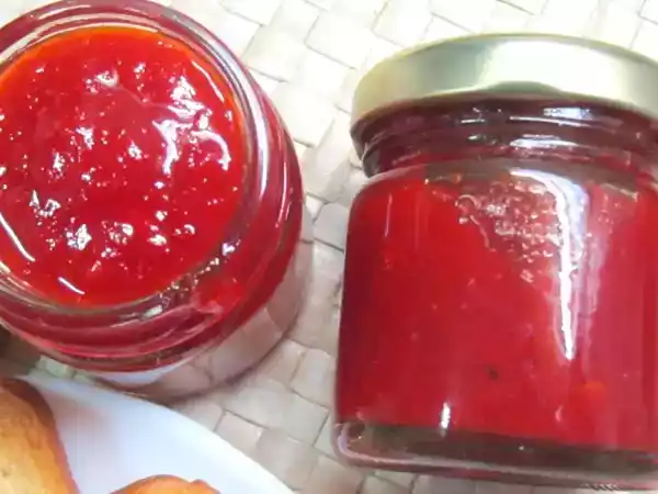 Receita Compota de pimentos padrón