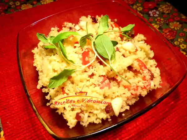 Receita Como fazer couscous - cuscuz sem cuscuzeira
