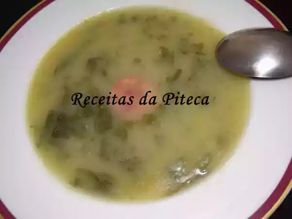 Receita Caldo verde de nabiças