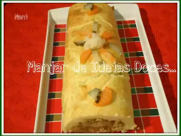 Receita Rolo de bacalhau fofo