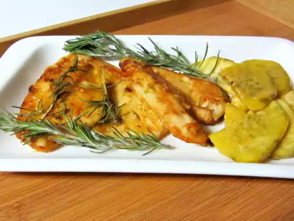 Receita Bifes de frango com mel e mostarda