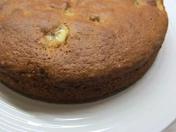Receita Bolo de avelã e banana