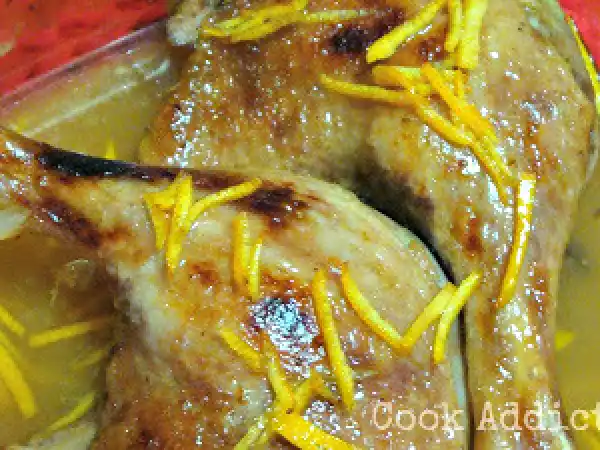 Receita Pato assado com laranja