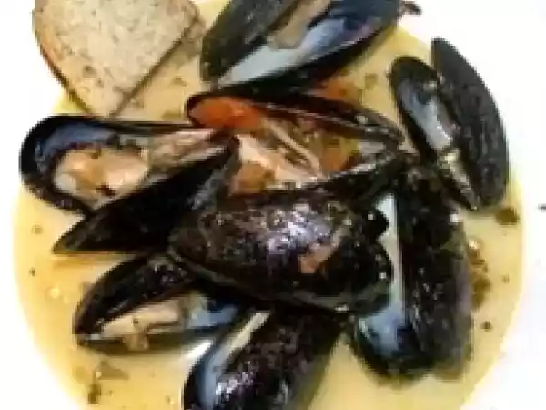 Receita Mexilhões à marinières
