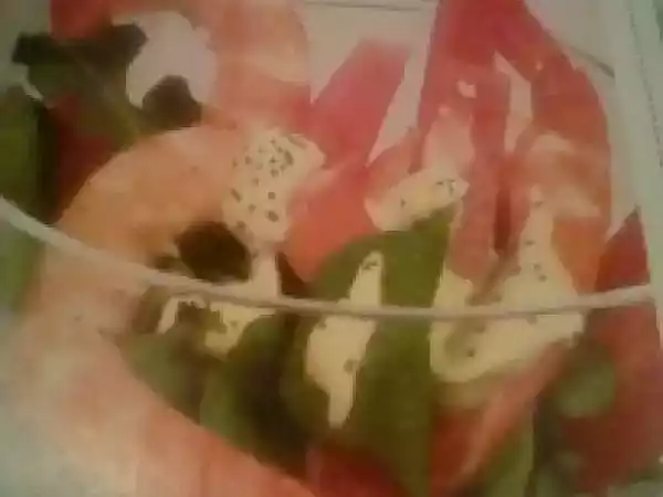 Receita Cocktail de camarões e melancia