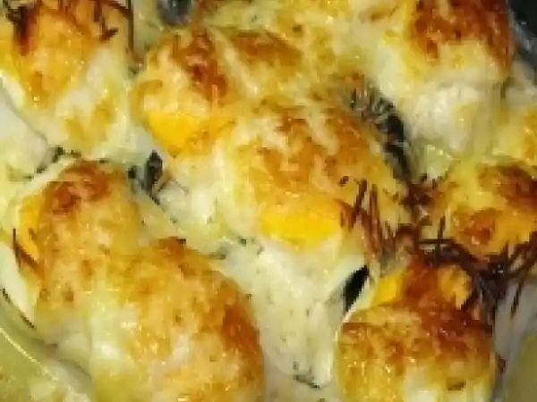 Receita Medalhões de pescada com maionese no forno