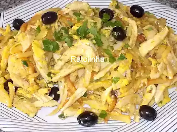 Receita Frango à brás