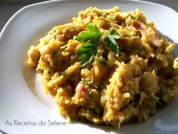 Receita Alheira à brás