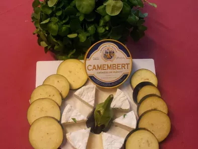 Receita Queijo camembert c/ beringelas no polme