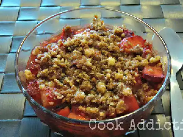Receita Crumble de morango