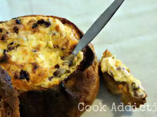 Receita Pão com queijo e chouriço